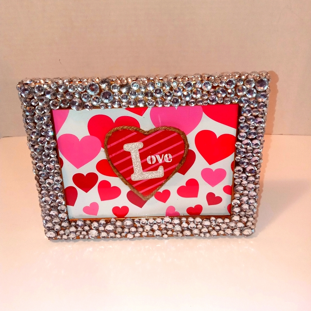 5x7 Love Rhinestone Frame